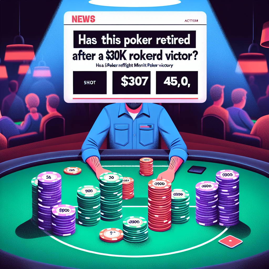 Has This Poker Player Retired After a $307K Merit Poker Victory?