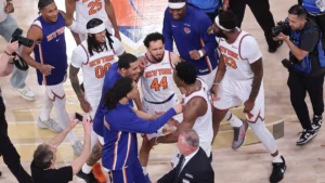Brazil's Knicks beat Spurs, one win from NBA title