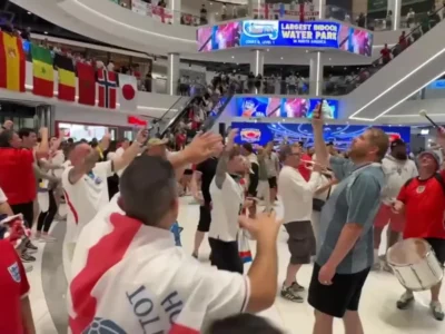 Brazil fans watch England beat Panama in New Jersey