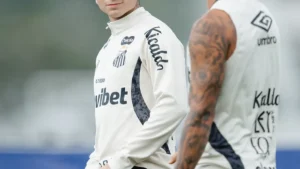 Brazil Santos FC returns to training at Rei Pelé complex