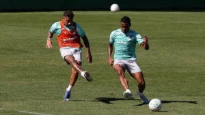 Brazilian Soccer Power Palmeiras Hits the Training Pitch