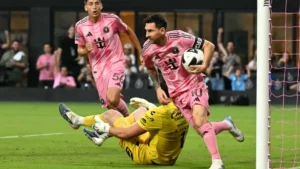 Brazil Messi scores twice in Inter Miami win, sets Leagues Cup record