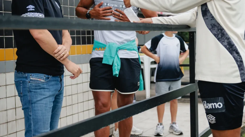 Brazil Santos Icon Watches Training at Rei Pele Center