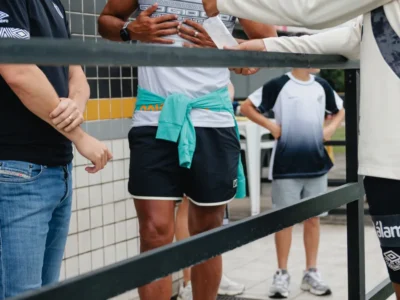 Brazil Santos Icon Watches Training at Rei Pele Center
